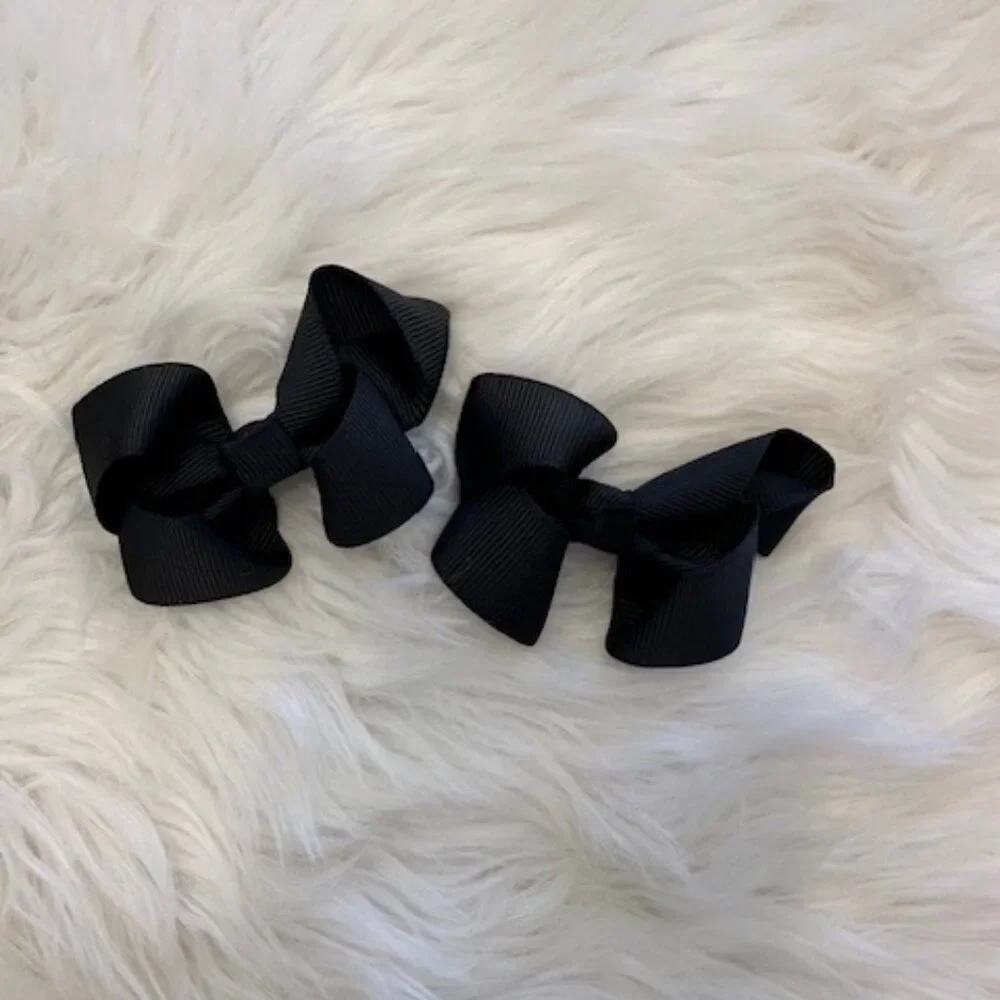 SET of Black Boutique Bows  7707  Handmade NWT Boutique
